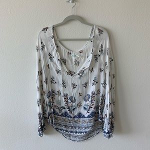 Urban outfitters patterned long sleeve top